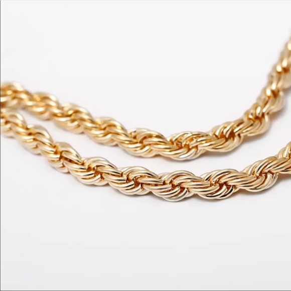 NEW 18K TWISTED CUBAN CHOKER NECKLACE - Picture 5 of 6